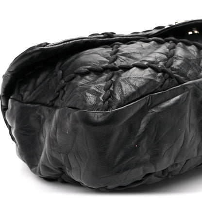 Chanel Calfskin Ultra Stitch Oversize Flap Black 9 of 10