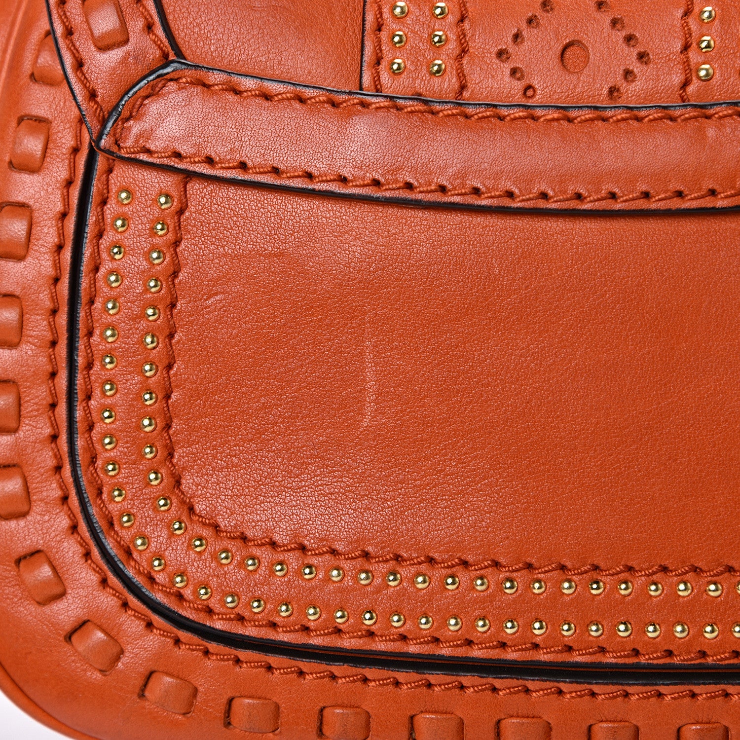 Gucci Calfskin Small Snaffle Bit Shoulder Bag Orange 12 of 12