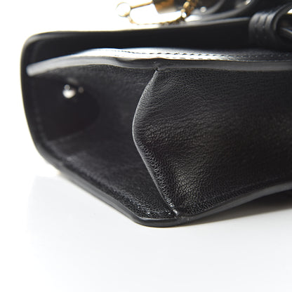 Chloe Shiny Goatskin Calfskin Aby Chain Shoulder Bag Black 9 of 12