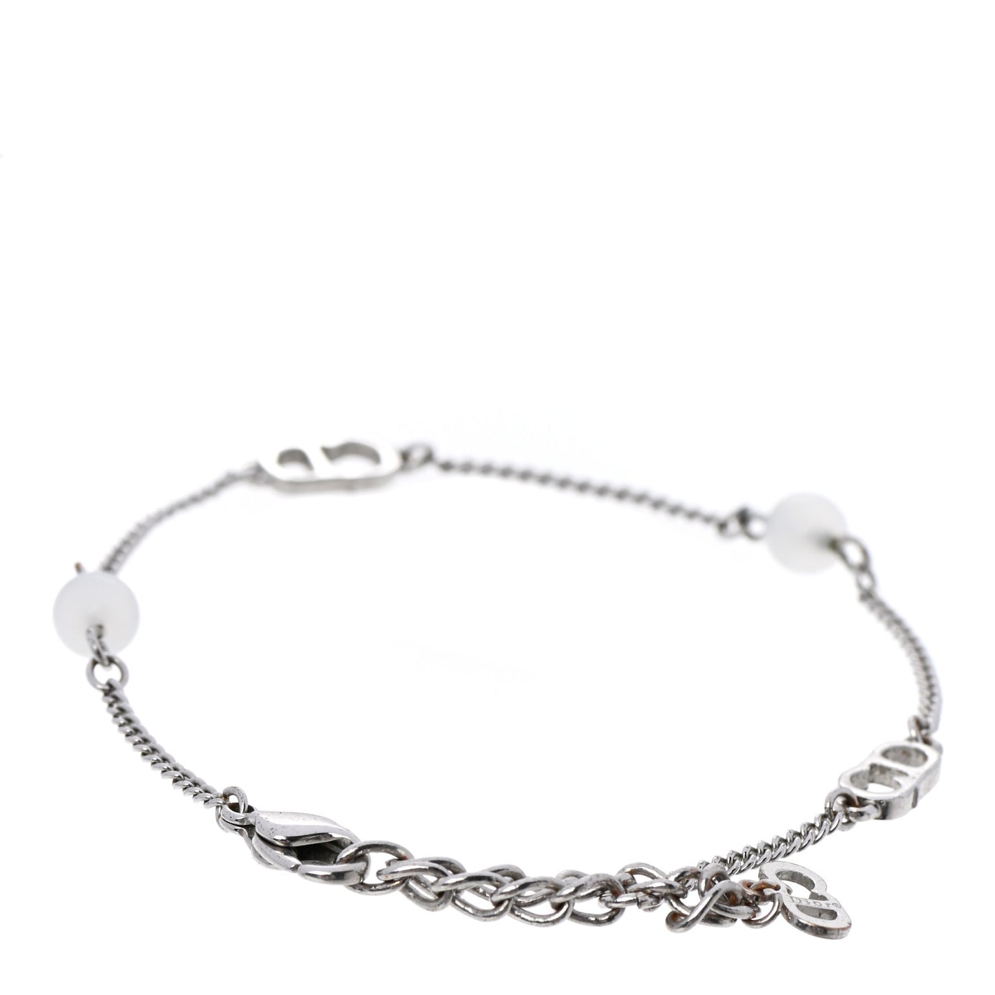 CD Logo Bracelet Silver