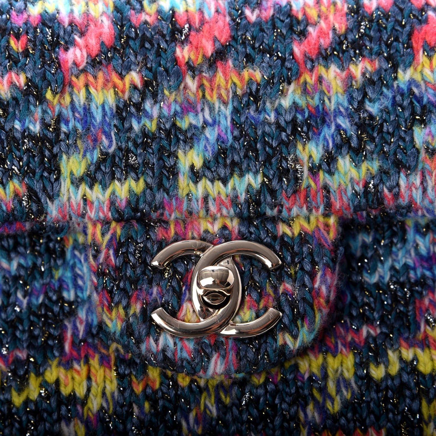 Chanel Knit Mini Rectangular Flap Multicolor 10 of 10