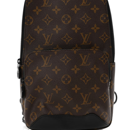 Louis Vuitton Monogram Macassar Avenue Sling Bag 7 of 9