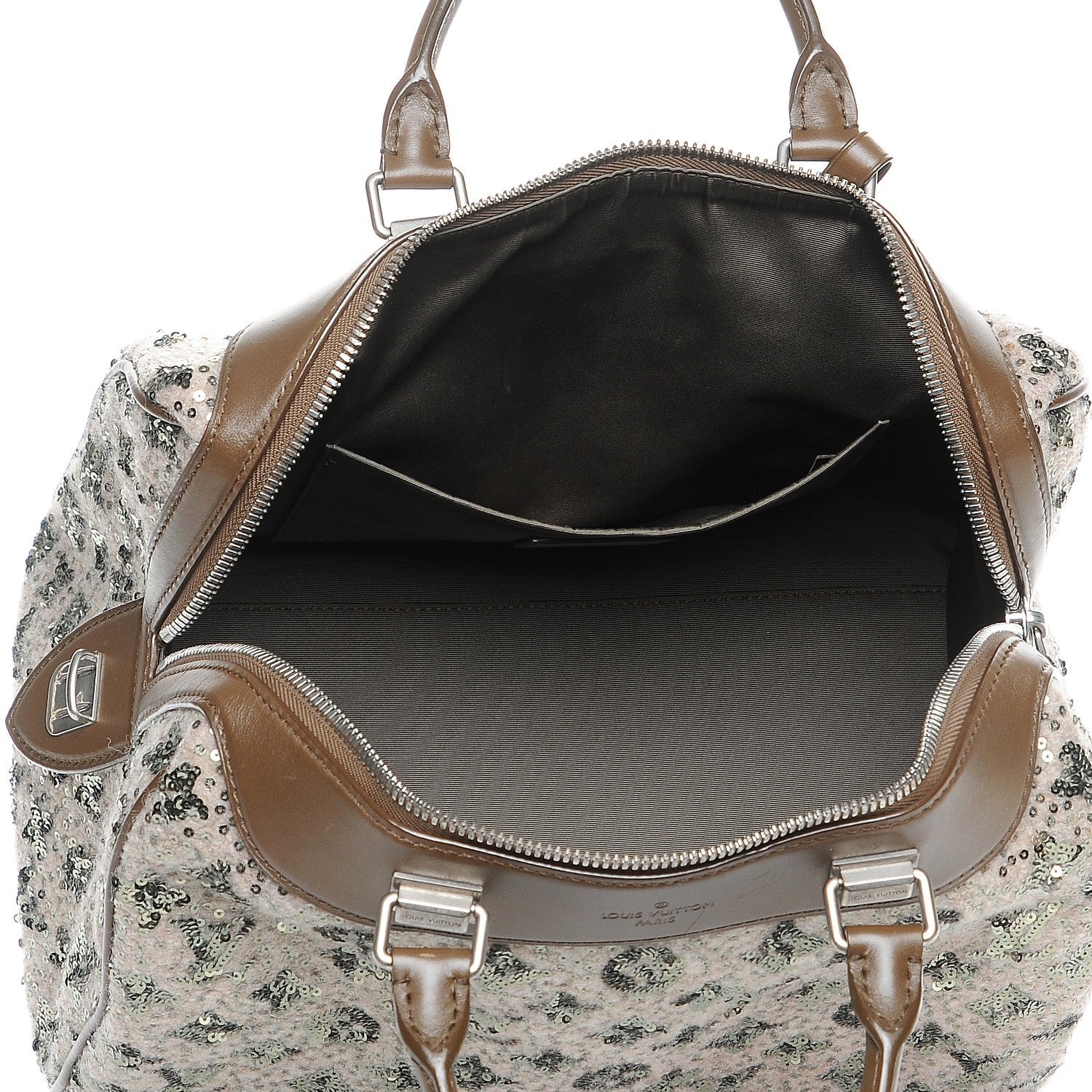 Louis Vuitton Sequin Monogram Sunshine Express Speedy Kaki 5 of 8