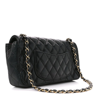 Chanel Lambskin Quilted East West Flap Black 3 of 11