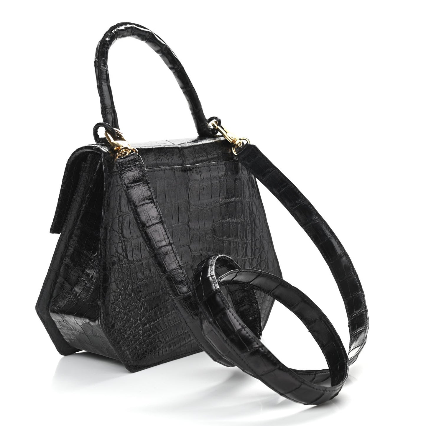 Crocodile Top Handle Black