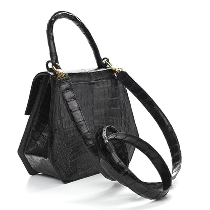 Nancy Gonzalez Crocodile Top Handle Black 2 of 9