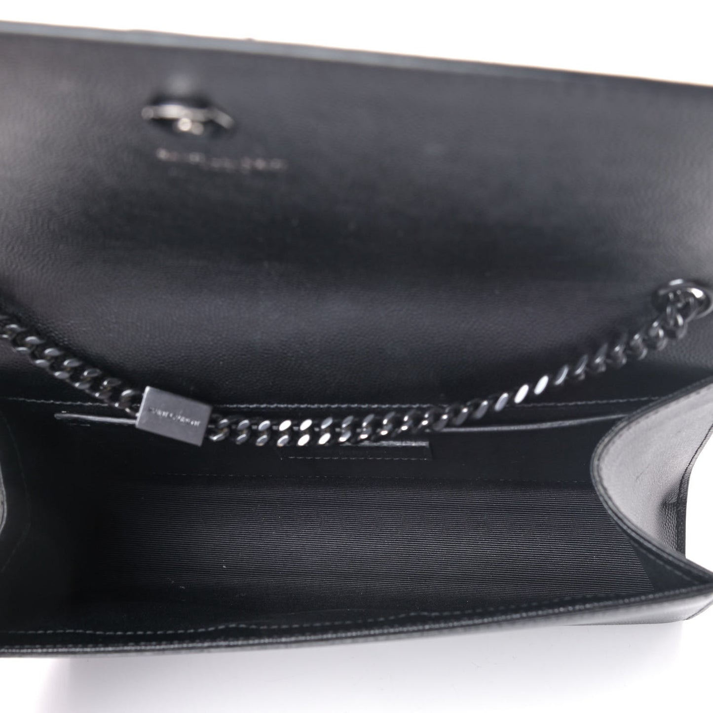 Grain De Poudre Medium Classic Monogram Kate Satchel Black