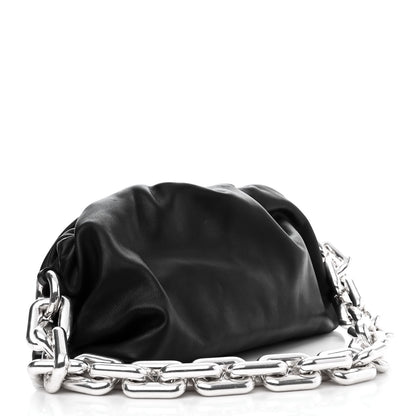 Bottega Veneta Calfskin The Pouch Chain Black 3 of 9