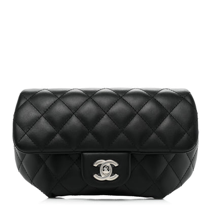 Chanel Calfskin Quilted CC Uniform Flap Belt Bag Black 1 of 8