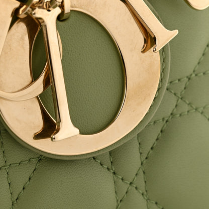 Christian Dior Lambskin Cannage Medium Lady D-Joy Pastel Peyote Green 11 of 12