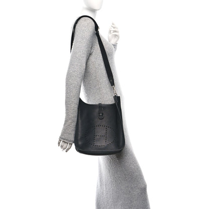 Hermes Taurillon Clemence Evelyne III PM Black 2 of 11