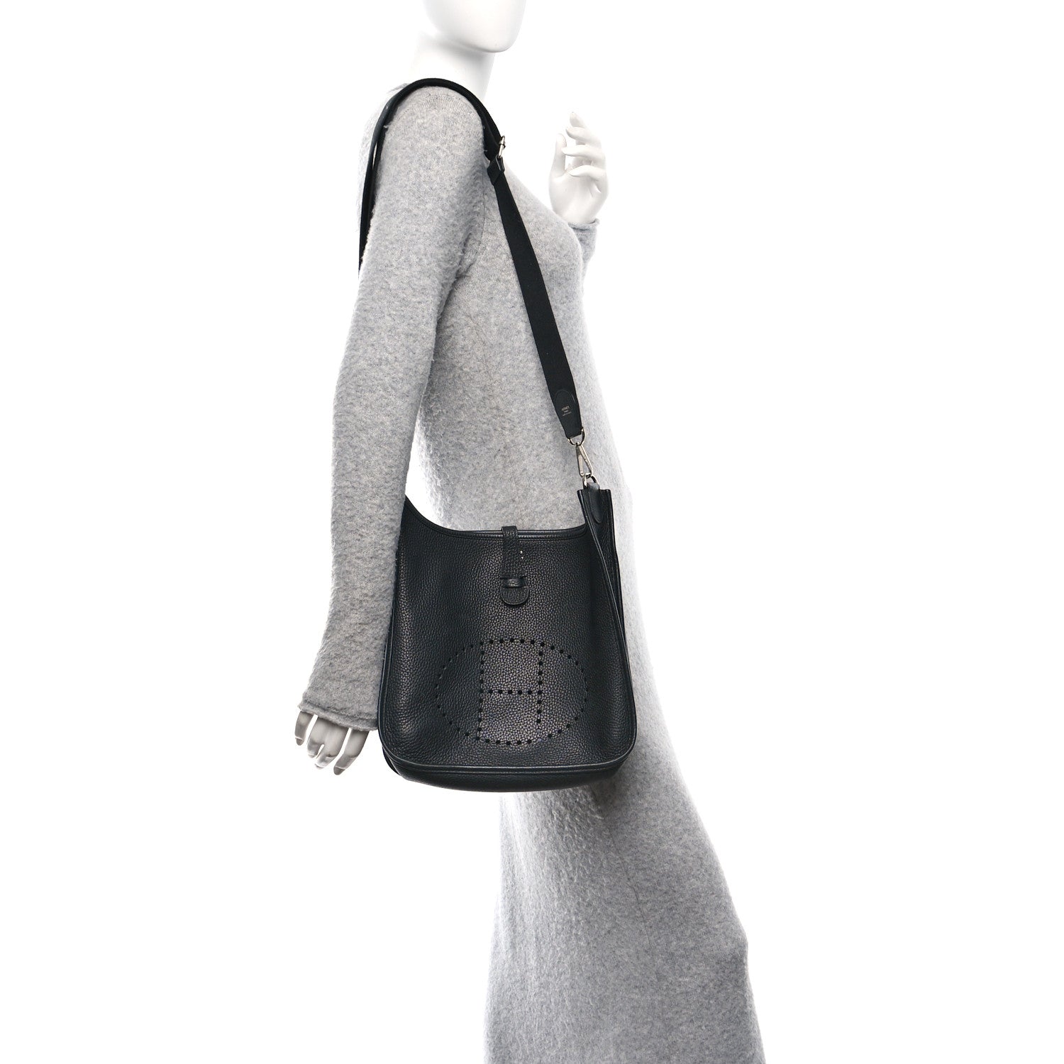 Hermes Taurillon Clemence Evelyne III PM Black 2 of 11