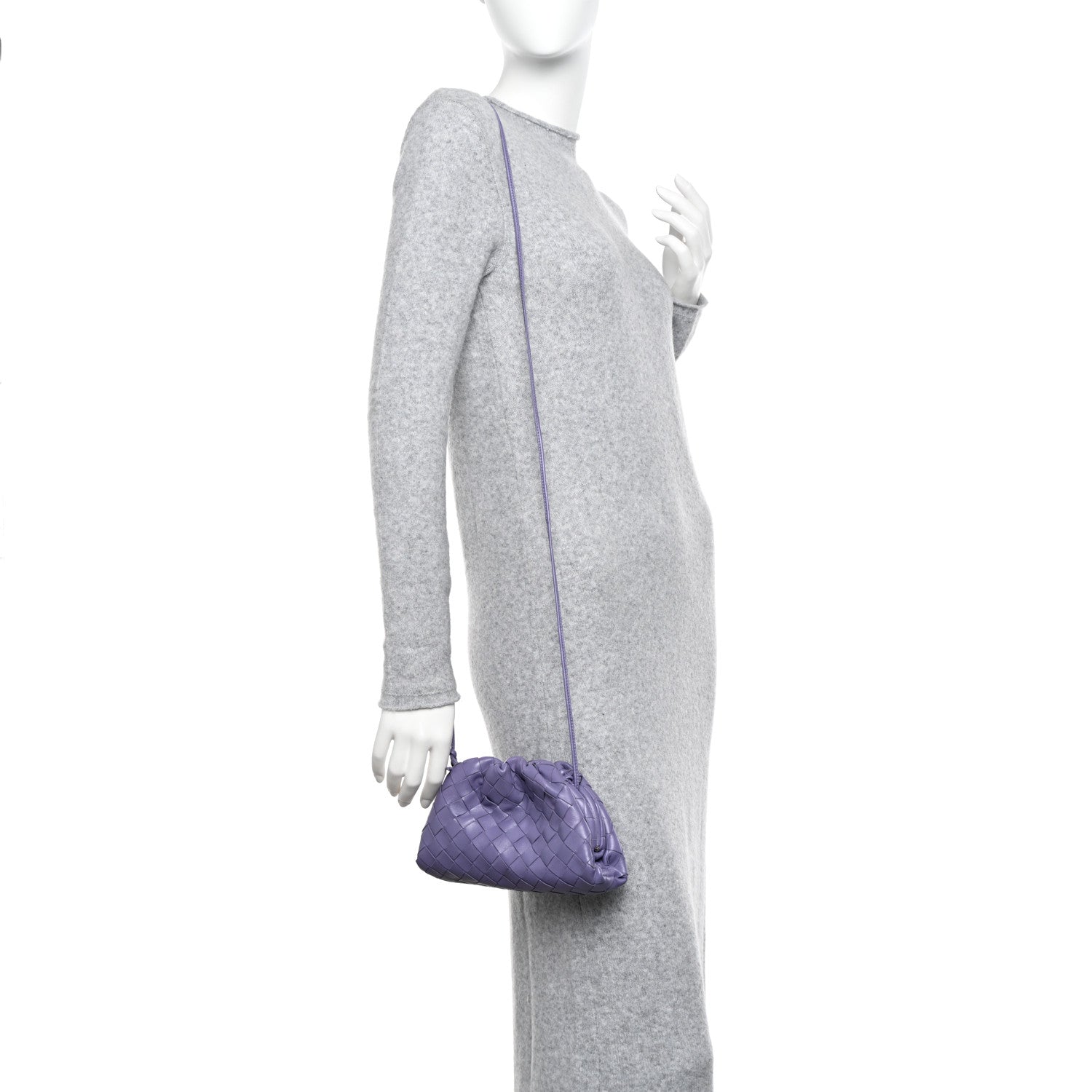 Bottega Veneta Nappa Intrecciato The Mini Pouch Lavender 2 of 9