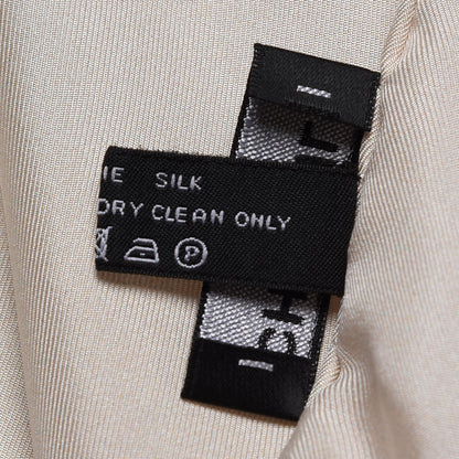 Chanel Silk Column Pillar CC Logo Stole White 6 of 6