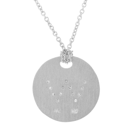 Roberto Coin 18K White Gold Diamond Tiny Treasures Initial W Pendant Necklace 5 of 7