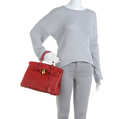 Hermes Togo Birkin 30 Rouge Garance 2 of 10