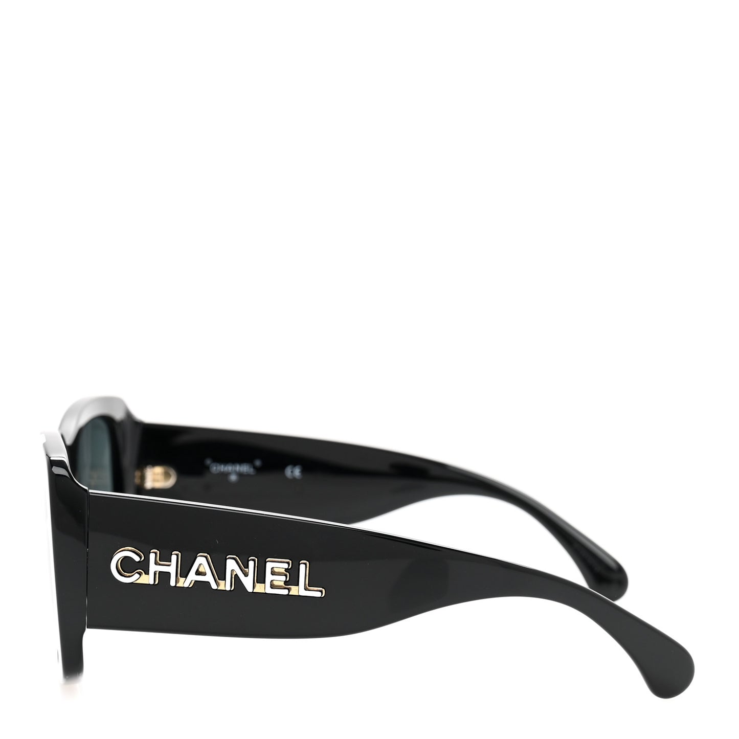 Acetate CC Logo Square Sunglasses 71472A Black