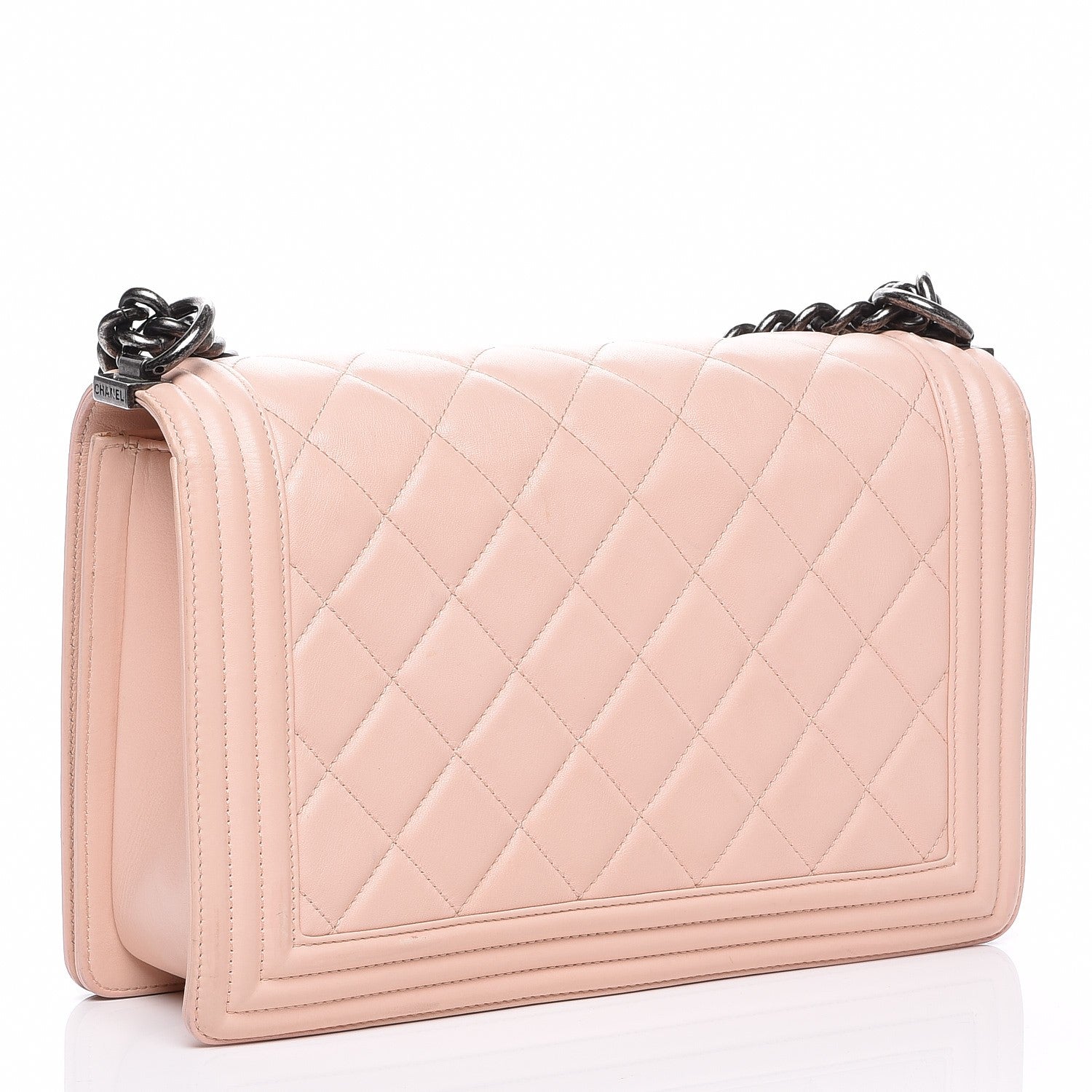 Chanel Calfskin Quilted New Medium Boy Flap Light Pink 3 of 7