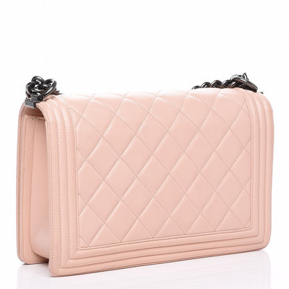 Chanel Calfskin Quilted New Medium Boy Flap Light Pink 3 of 7