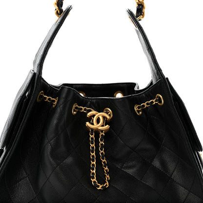 Chanel Caviar Quilted Small Chanel 25 Handbag Black 8 of 11