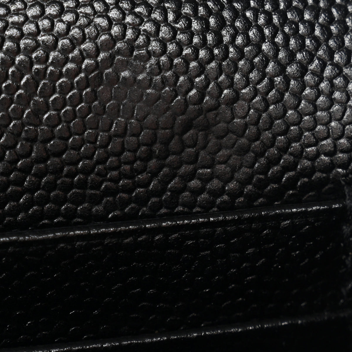 Grain De Poudre Matelasse Chevron Monogram Chain Wallet Black