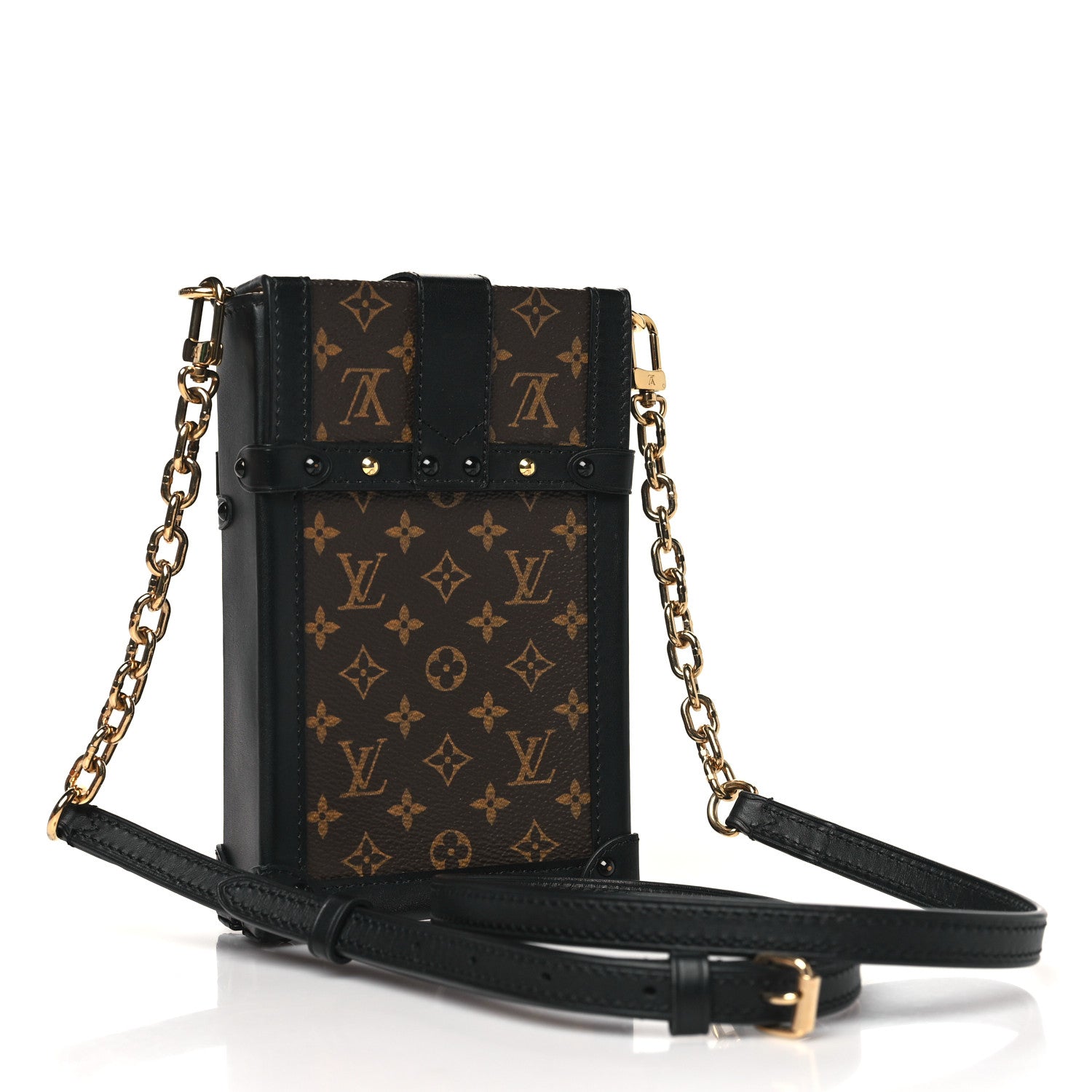 Louis Vuitton Monogram Pochette Trunk Verticale Black 3 of 10