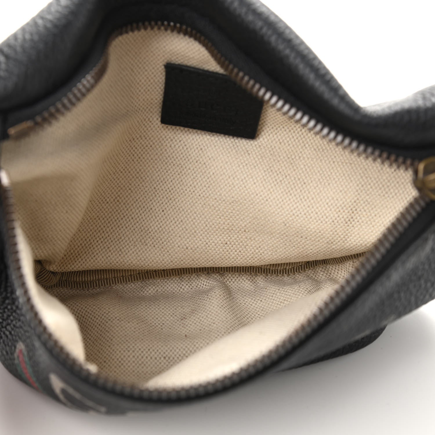 Gucci Grained Calfskin Small Logo Belt Bag Black 5 of 9