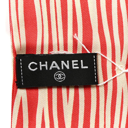 Chanel Silk CC Slim Bandeau Scarf Red Light Yellow 3 of 3