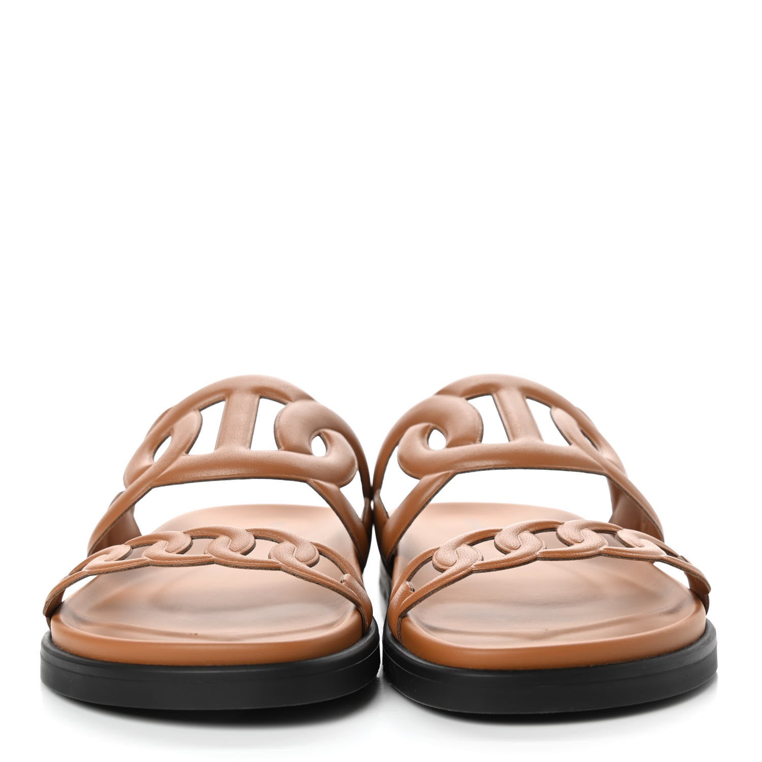 Hermes Nappa Extra Sandals 39 Gold 2 of 8
