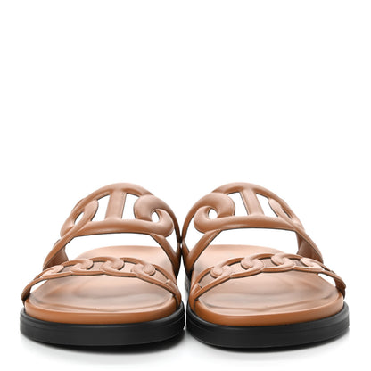 Hermes Nappa Extra Sandals 39 Gold 2 of 8
