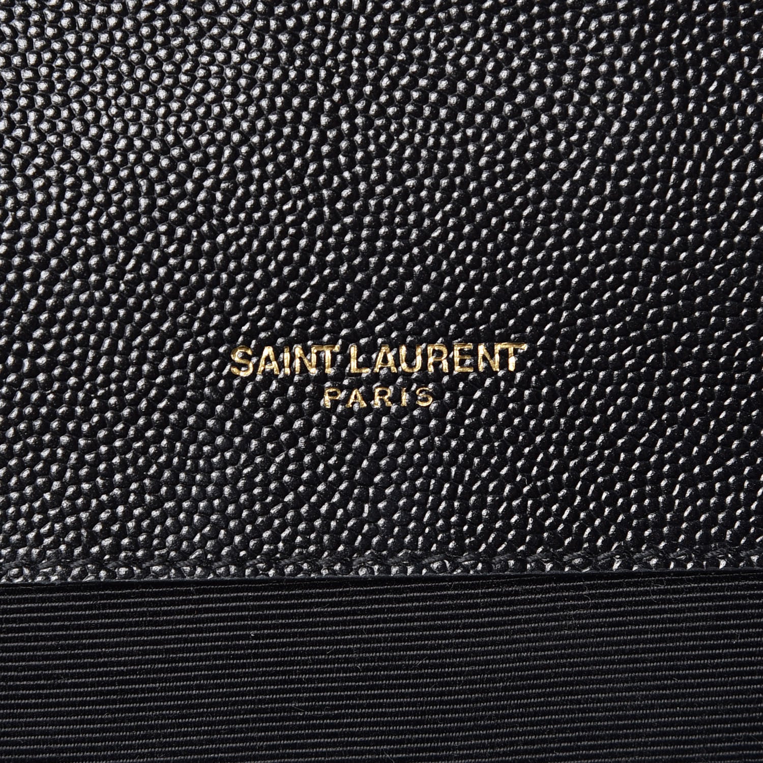 Saint Laurent Grain De Poudre Matelasse Chevron Large Monogram Satchel Black 7 of 10