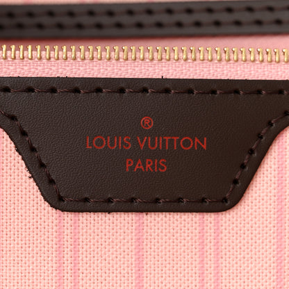 Louis Vuitton Damier Ebene Neo Neverfull MM Rose Ballerine 7 of 12