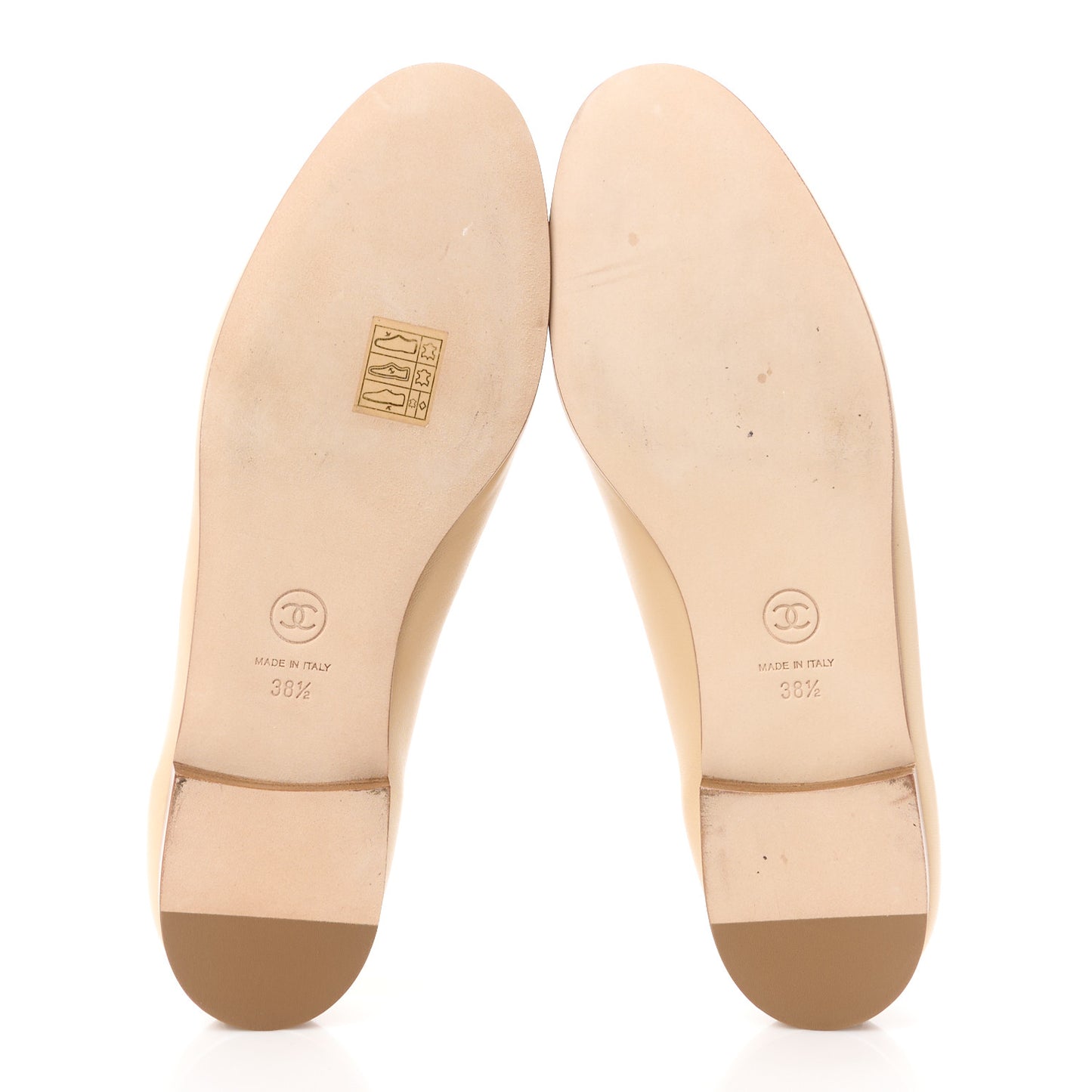 Lambskin Pearl CC Loafers 38.5 Black