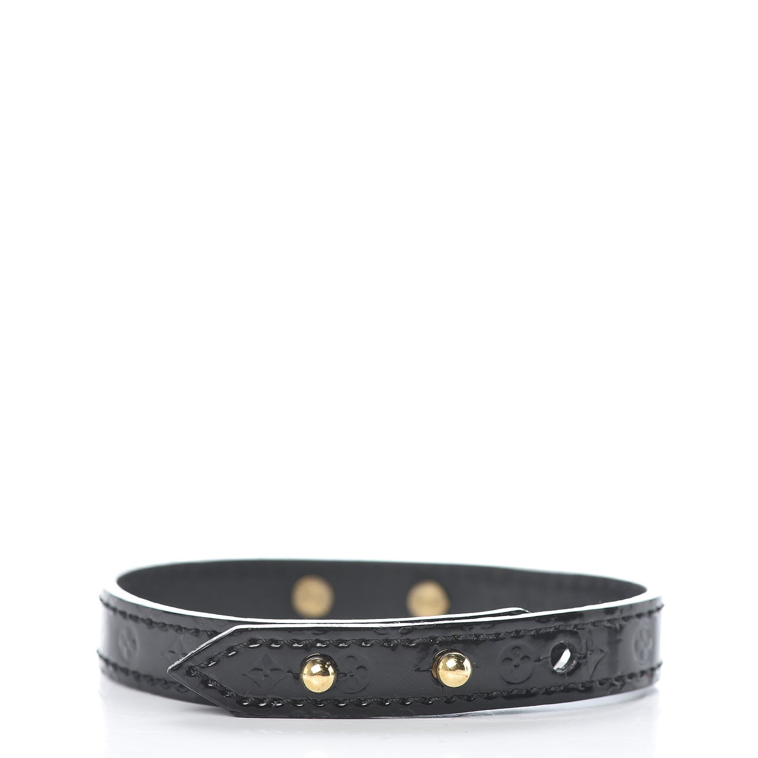 Louis Vuitton Vernis Logomania Bracelet 19 Black 3 of 5