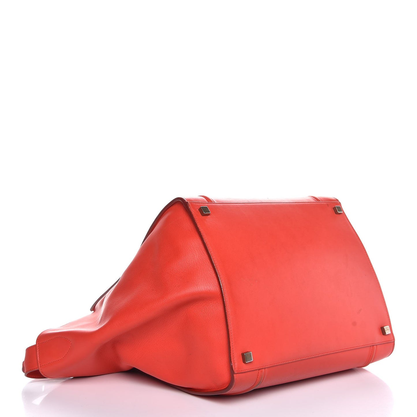 Smooth Calfskin Medium Phantom Luggage Vermillion