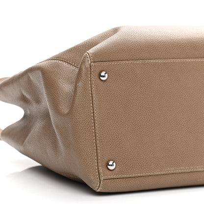 Chanel Calfskin Cerf Executive Shopper Tote Beige 10 of 17