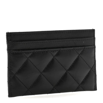 Chanel Aged Calfskin Quilted Reissue Card Holder Black 3 of 12