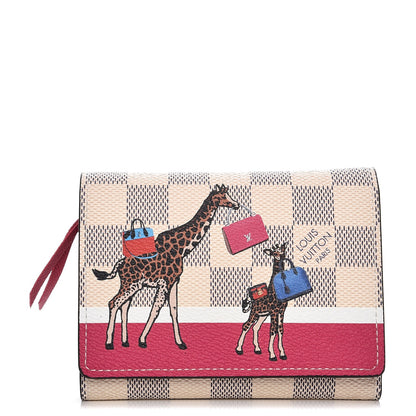 Louis Vuitton Damier Azur 2017 Christmas Animation Victorine Wallet 1 of 8