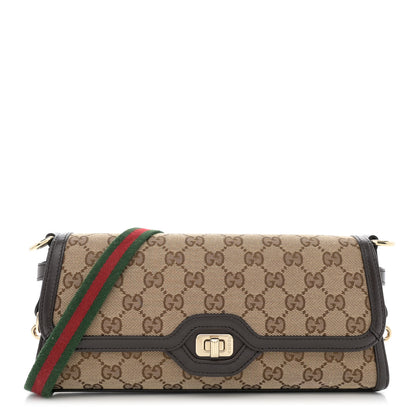 Gucci GG Monogram Small Luce Shoulder Bag Beige Ebony 1 of 12