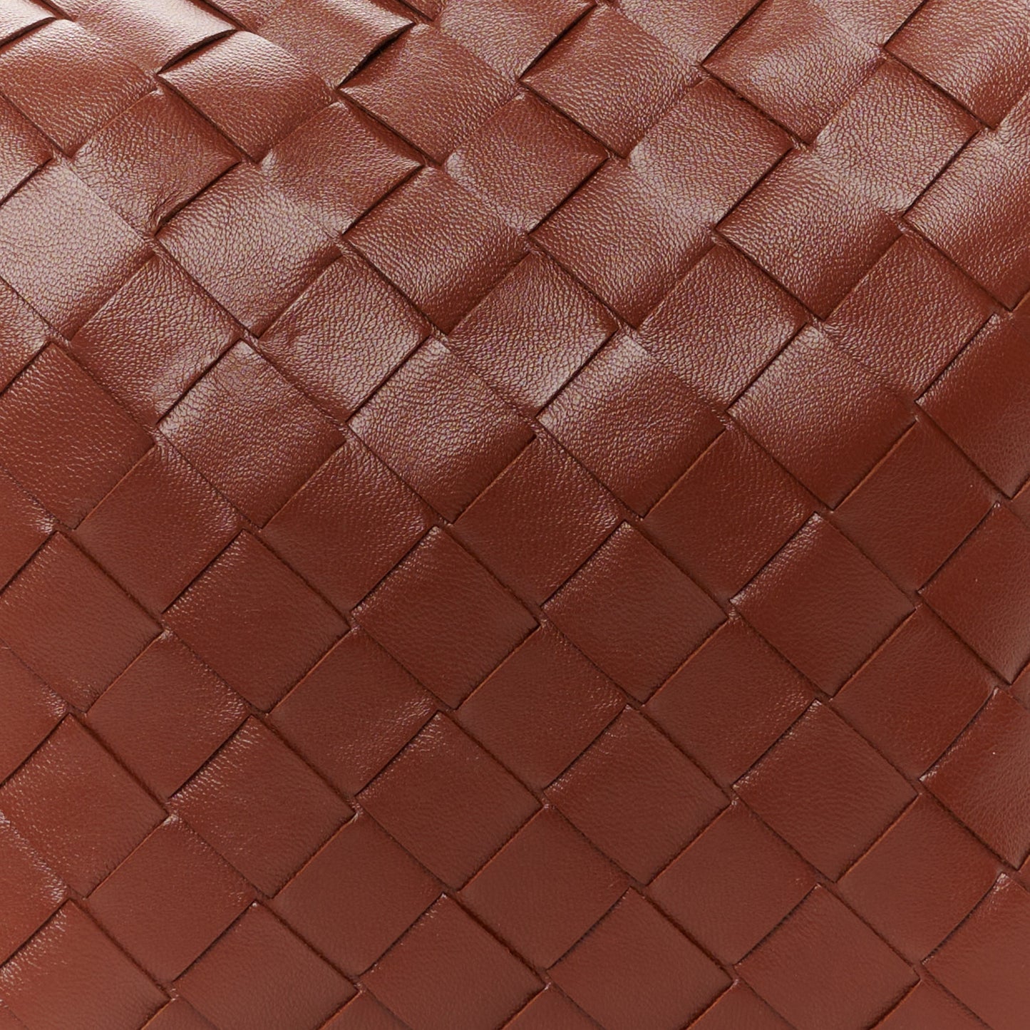 Calfskin Nappa Intrecciato Mini Wallace Sapele
