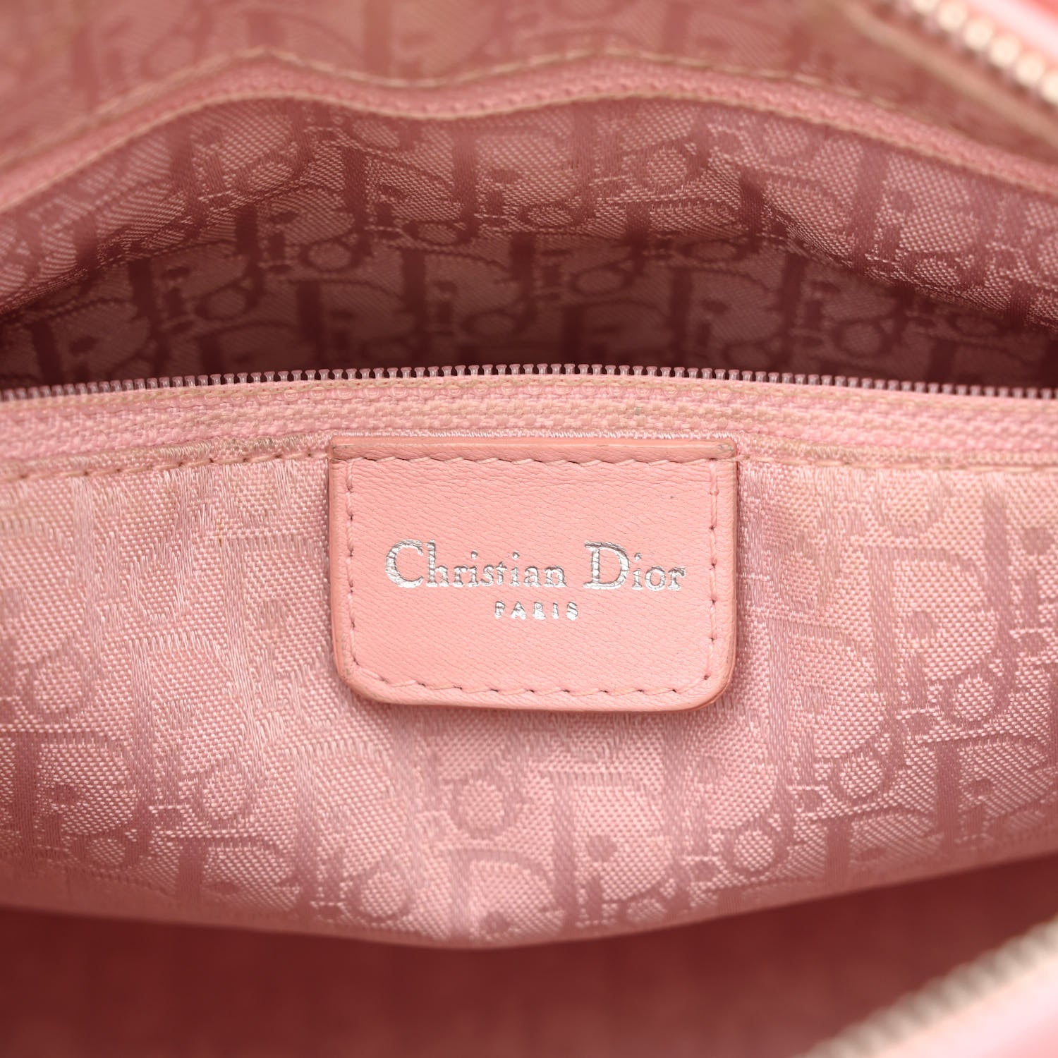 Christian Dior Lambskin Cannage Medium Lady Dior Rose Clair 6 of 14