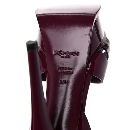 Saint Laurent Patent Tribute 105 Platform Sandals 36.5 Purple 6 of 11