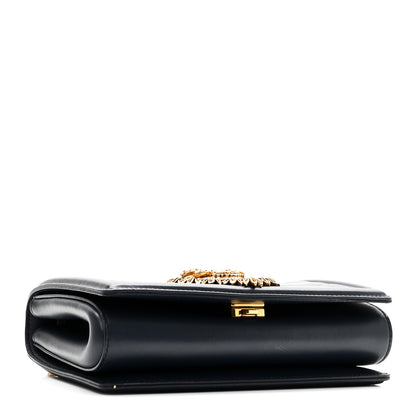 Dolce & Gabbana Calfskin Medium Devotion Crossbody Bag Navy 4 of 10