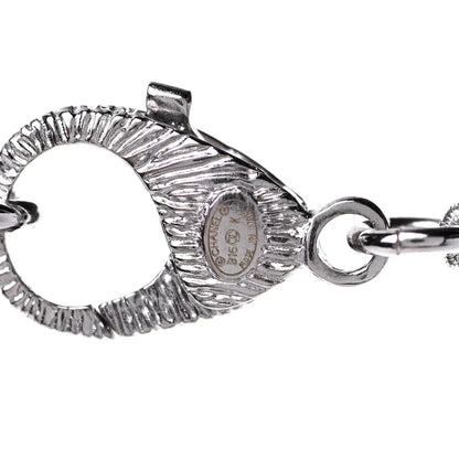 Chanel Pearl Baguette Crystal CC Long Necklace Silver Black 4 of 4