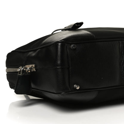 Prada Tessuto Nylon Saffiano Tote Black 4 of 10