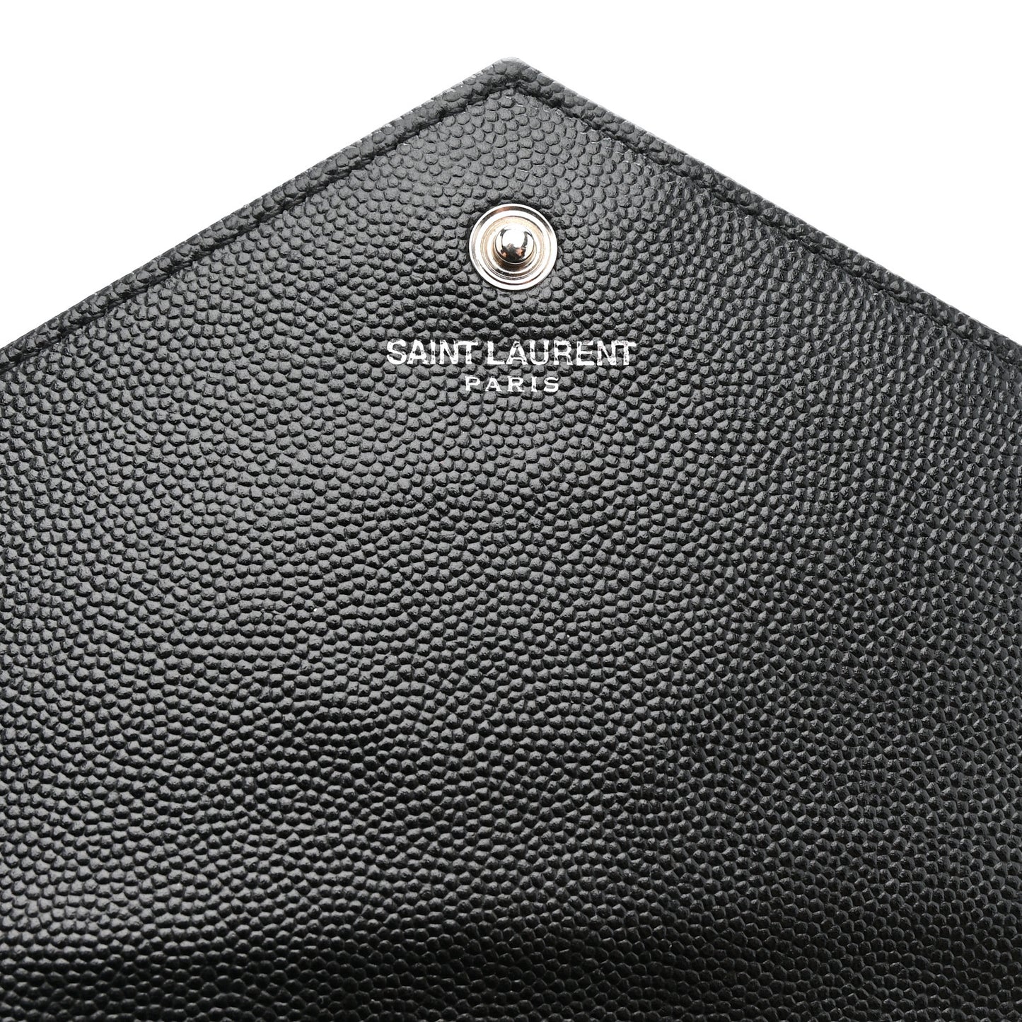 Grain De Poudre Matelasse Chevron Monogram Chain Wallet Black