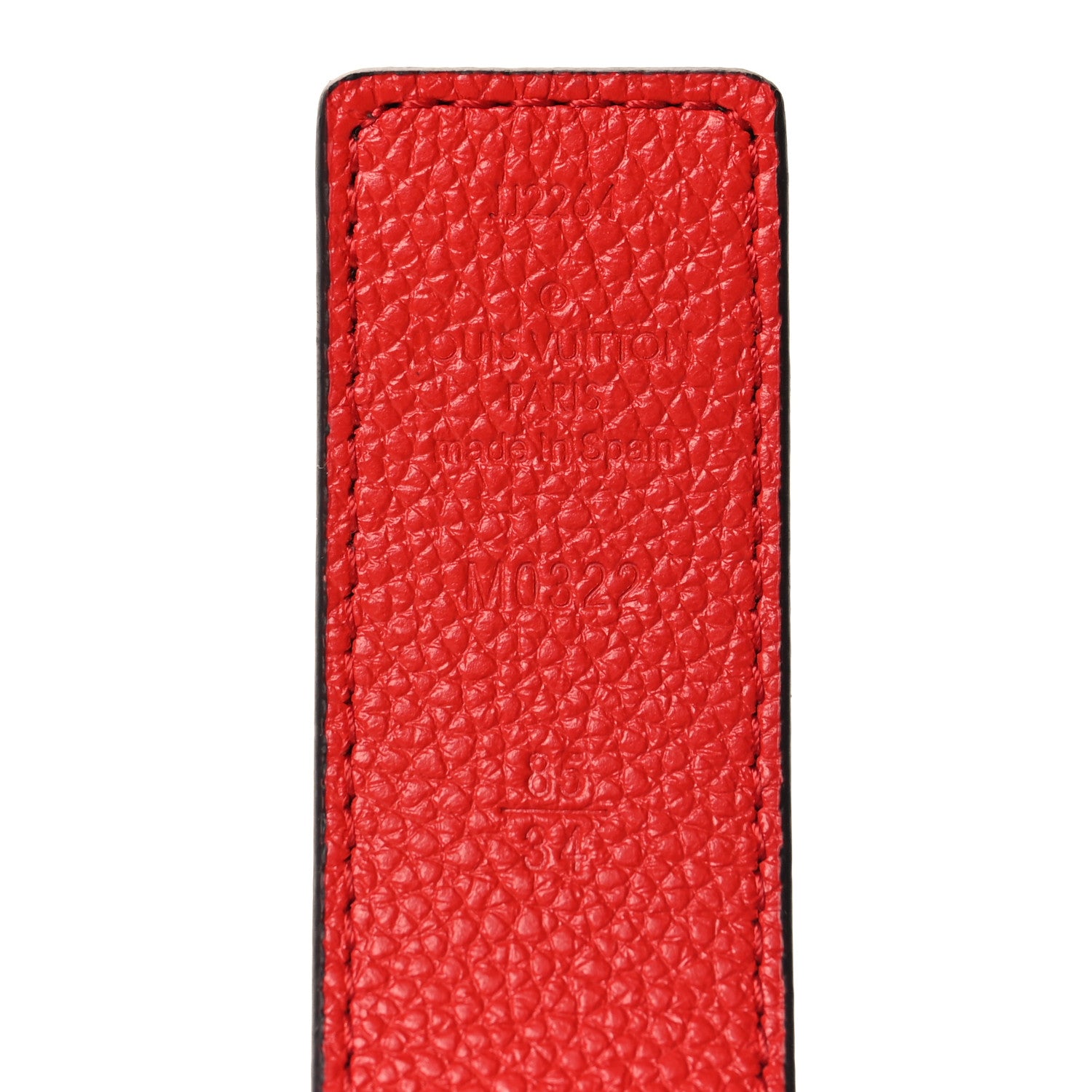 Louis Vuitton Monogram 30mm LV Initiales Reversible Belt 85 34 Coquelicot 5 of 5