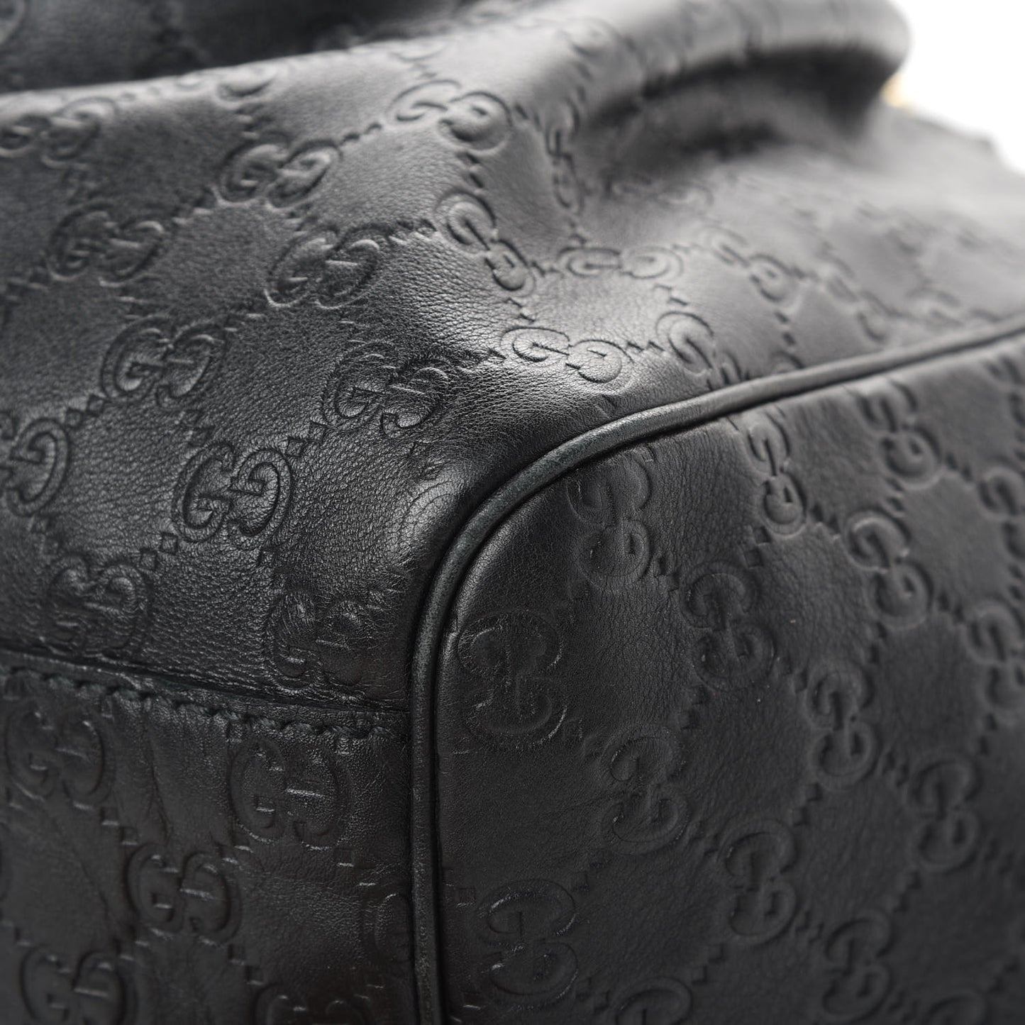 Guccissima Large Sukey Tote Black