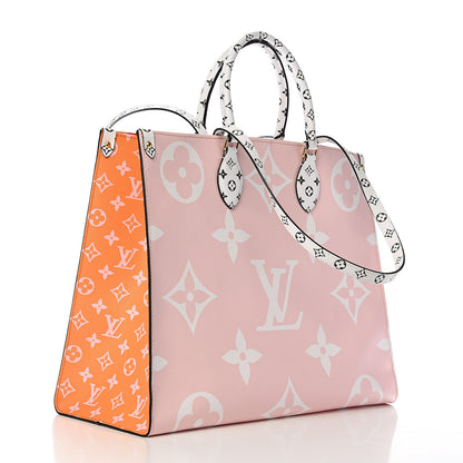 Louis Vuitton Monogram Giant Onthego GM Rouge Rose 2 of 9