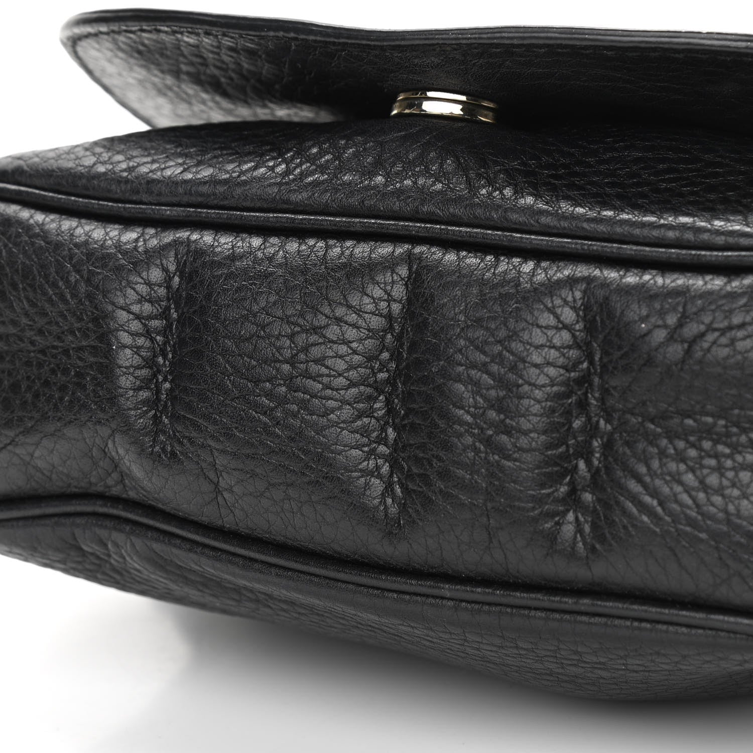 Gucci Pebbled Calfskin Small Soho Flap Crossbody Black 15 of 16